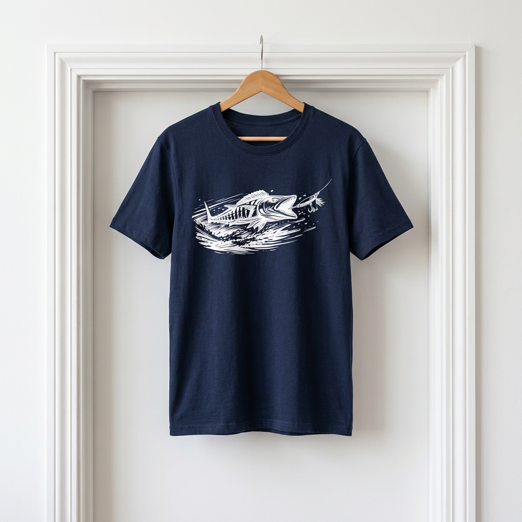Striped Wahoo Fishing T-Shirt