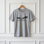"Fishing Before Sunrise, Shielding Water Before Dawn" T-shirt