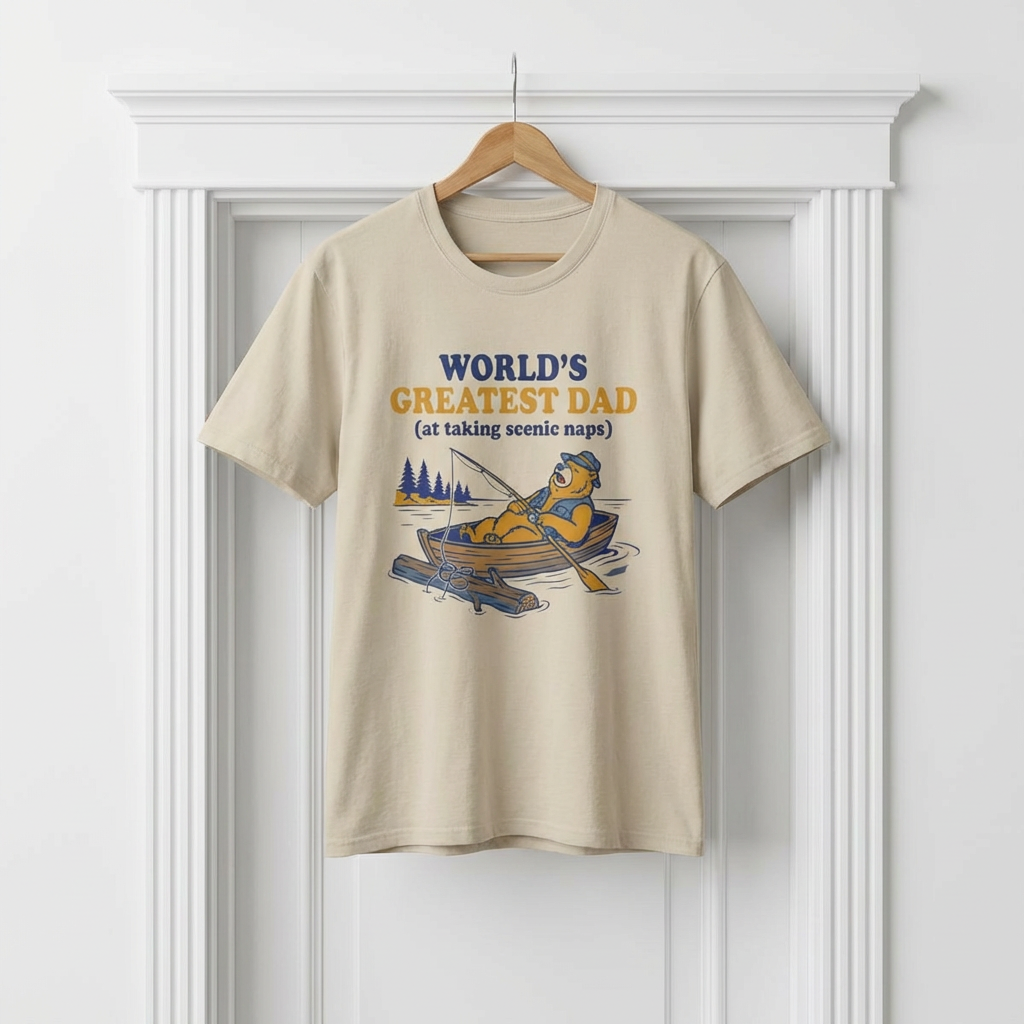 World's Greatest Dad (at taking scenic naps) T-Shirt