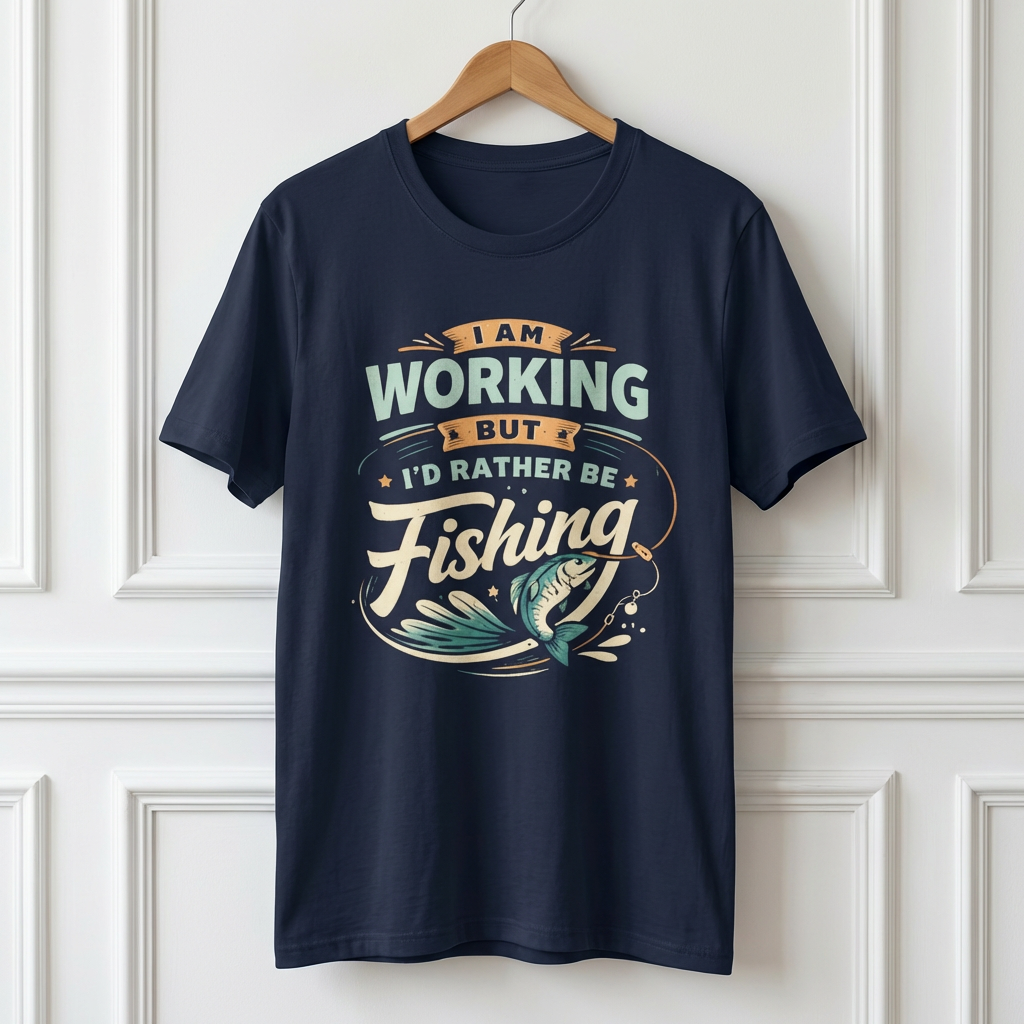 I'd Rather Be Fishing T‑Shirt