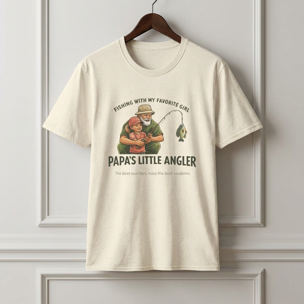 Papa's Little Angler T-Shirt