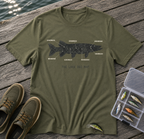 Musky "The Lake Bed Map" Fishing T-Shirt