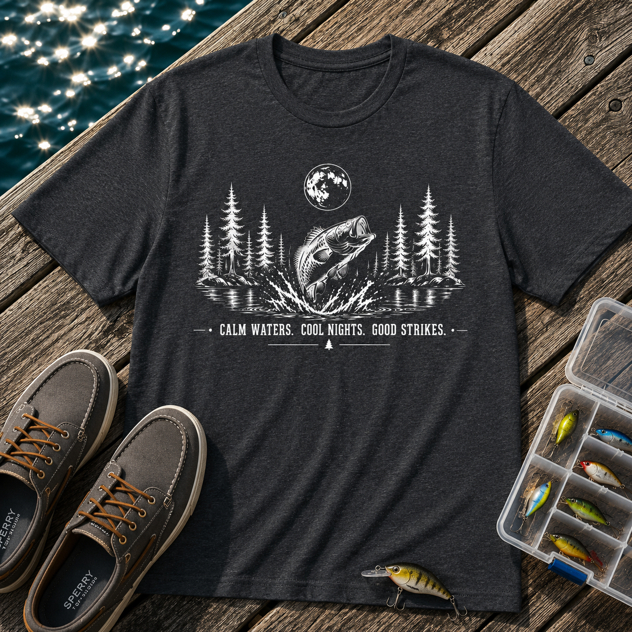 Moon Light Bass Fishing T-Shirt