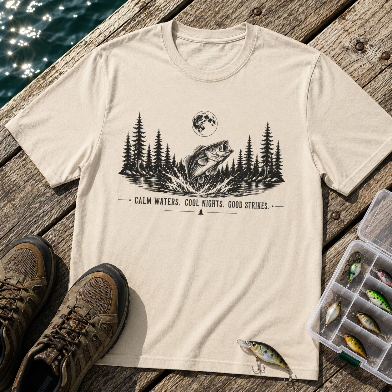 Moon Light Bass Fishing T-Shirt
