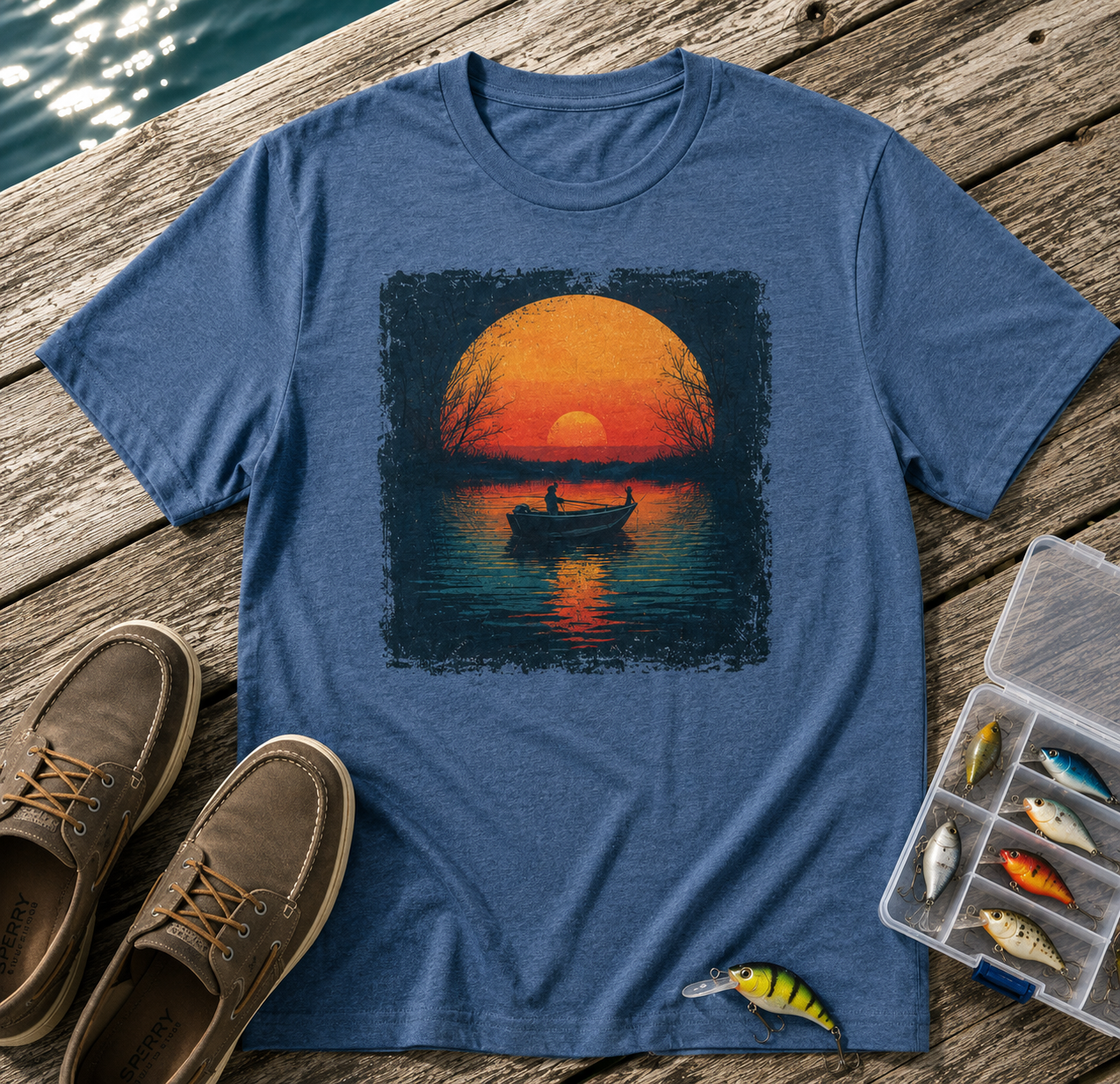 Sunset Fishing T-Shirt