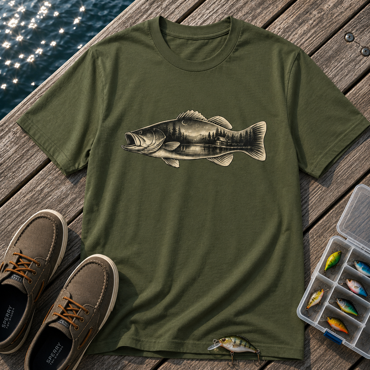 Bass Lake Scene T-Shirt