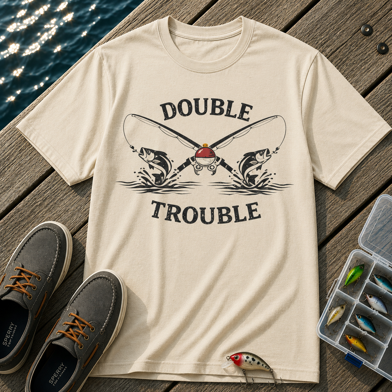 Double Trouble Fishing T-Shirt