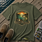 Sunrise, Coffee, Fishing T-Shirt
