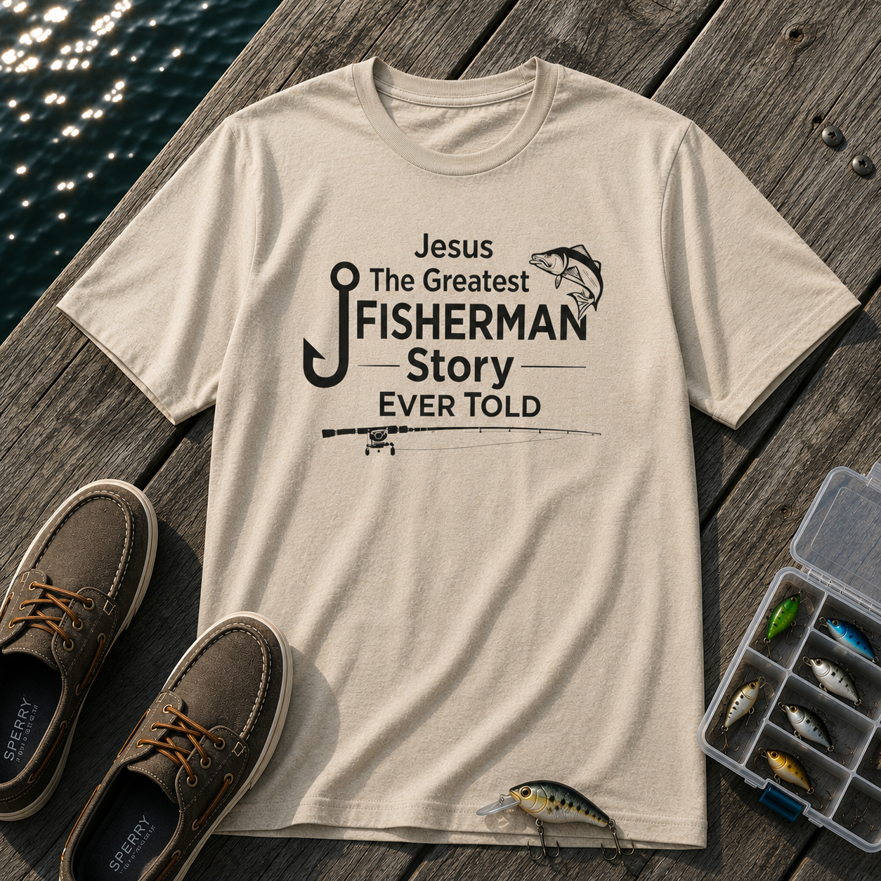 "Jesus: The Greatest Fisherman Story Ever Told" T-Shirt
