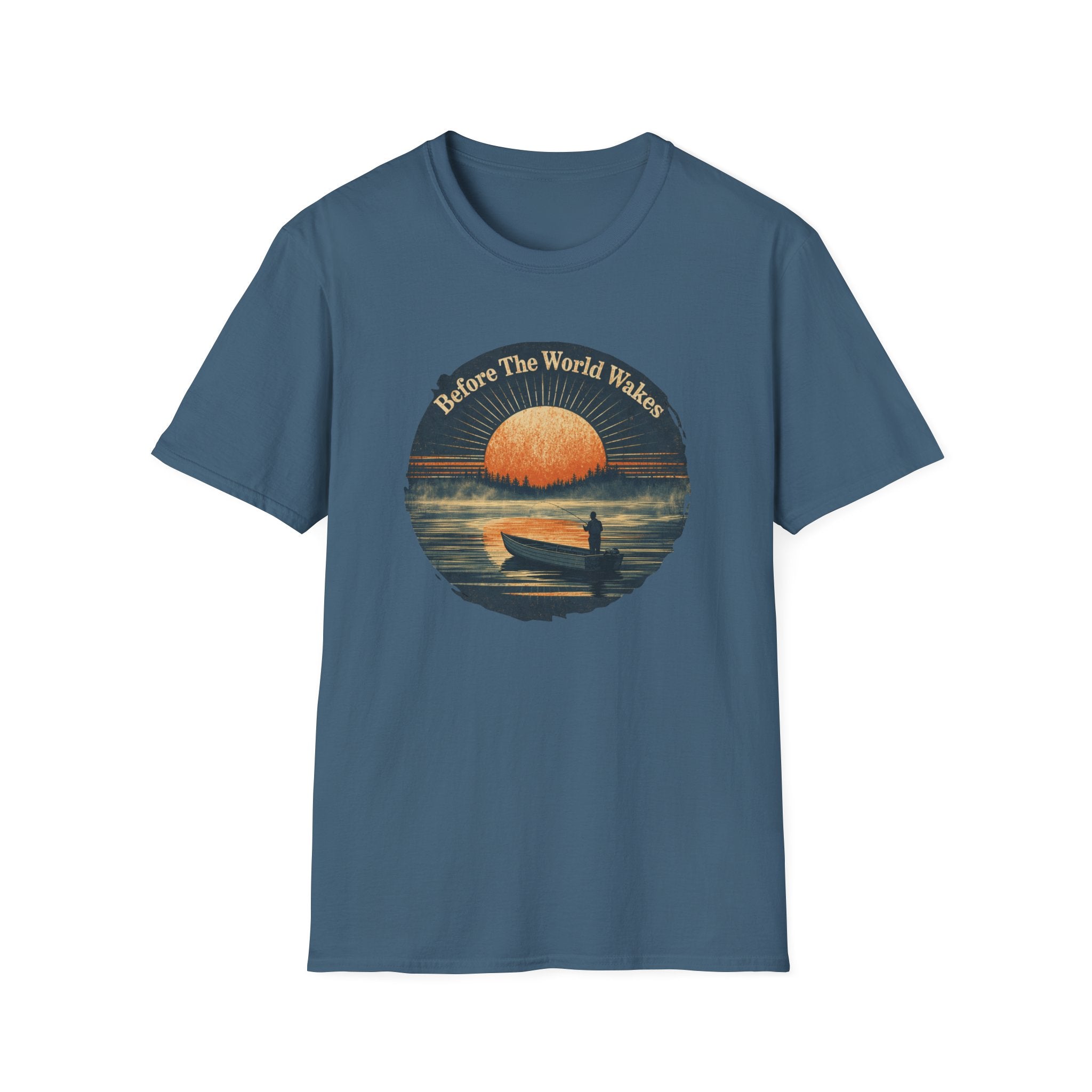"Before The World Wakes" fishing T-shirt