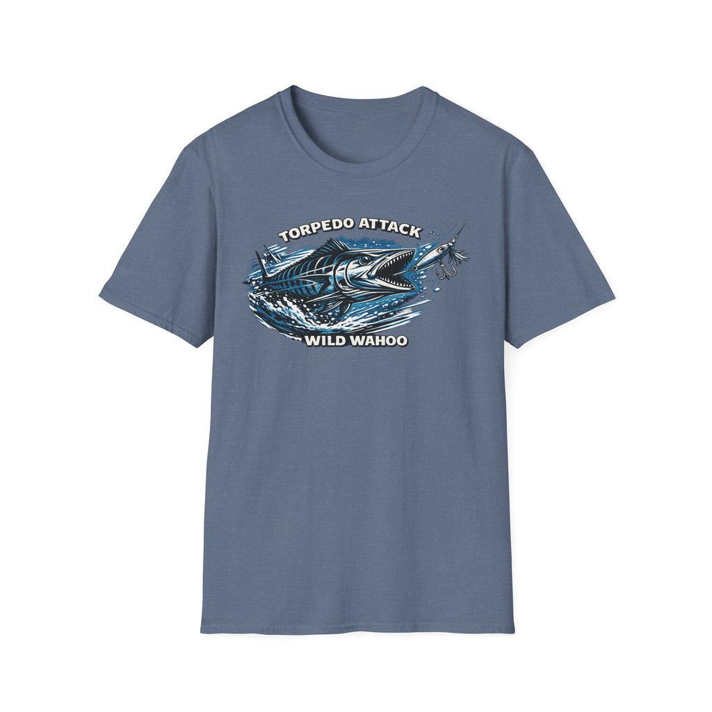 Wahoo Torpedo Attack fishing T-Shirt