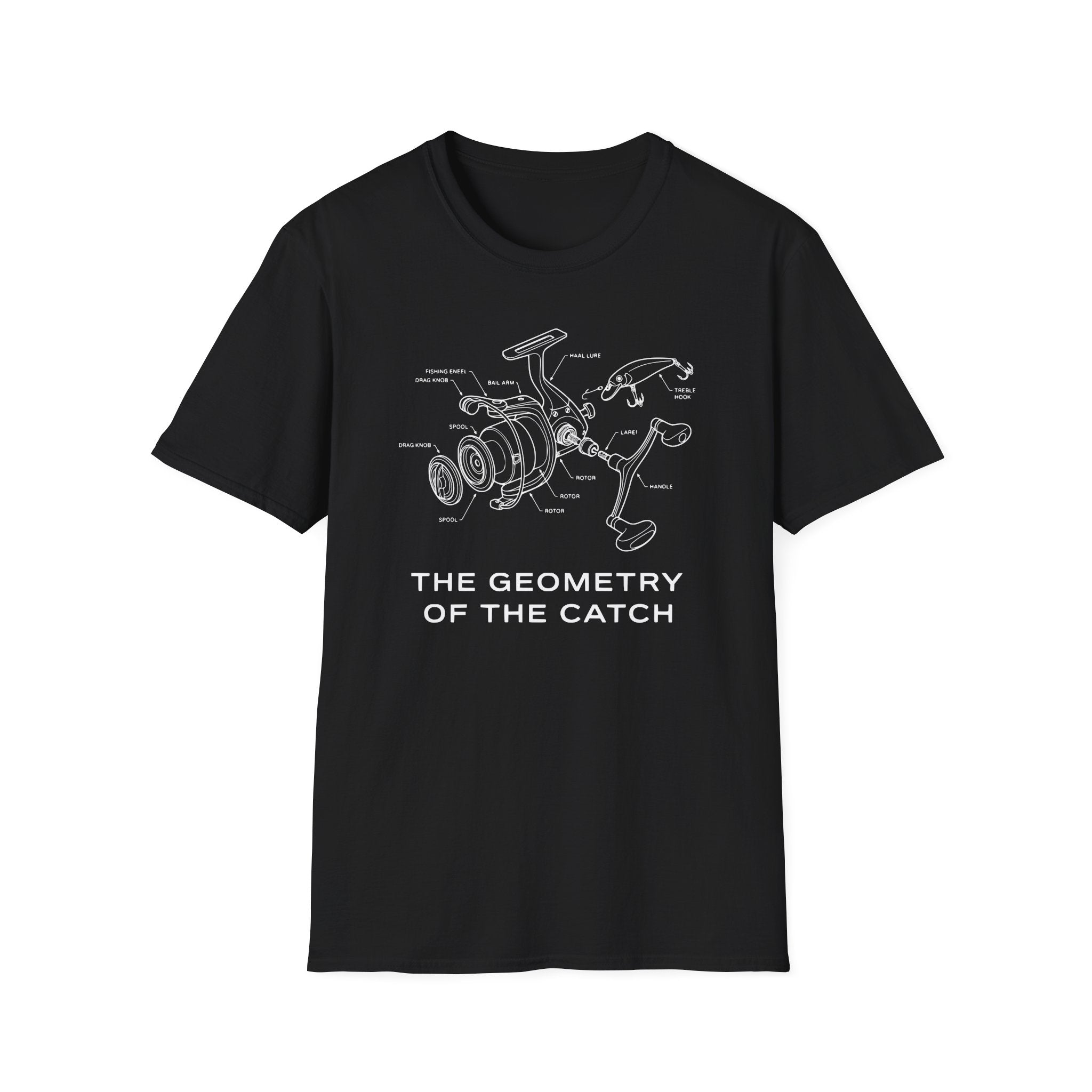 “The Geometry of the Catch” fishing T-Shirt
