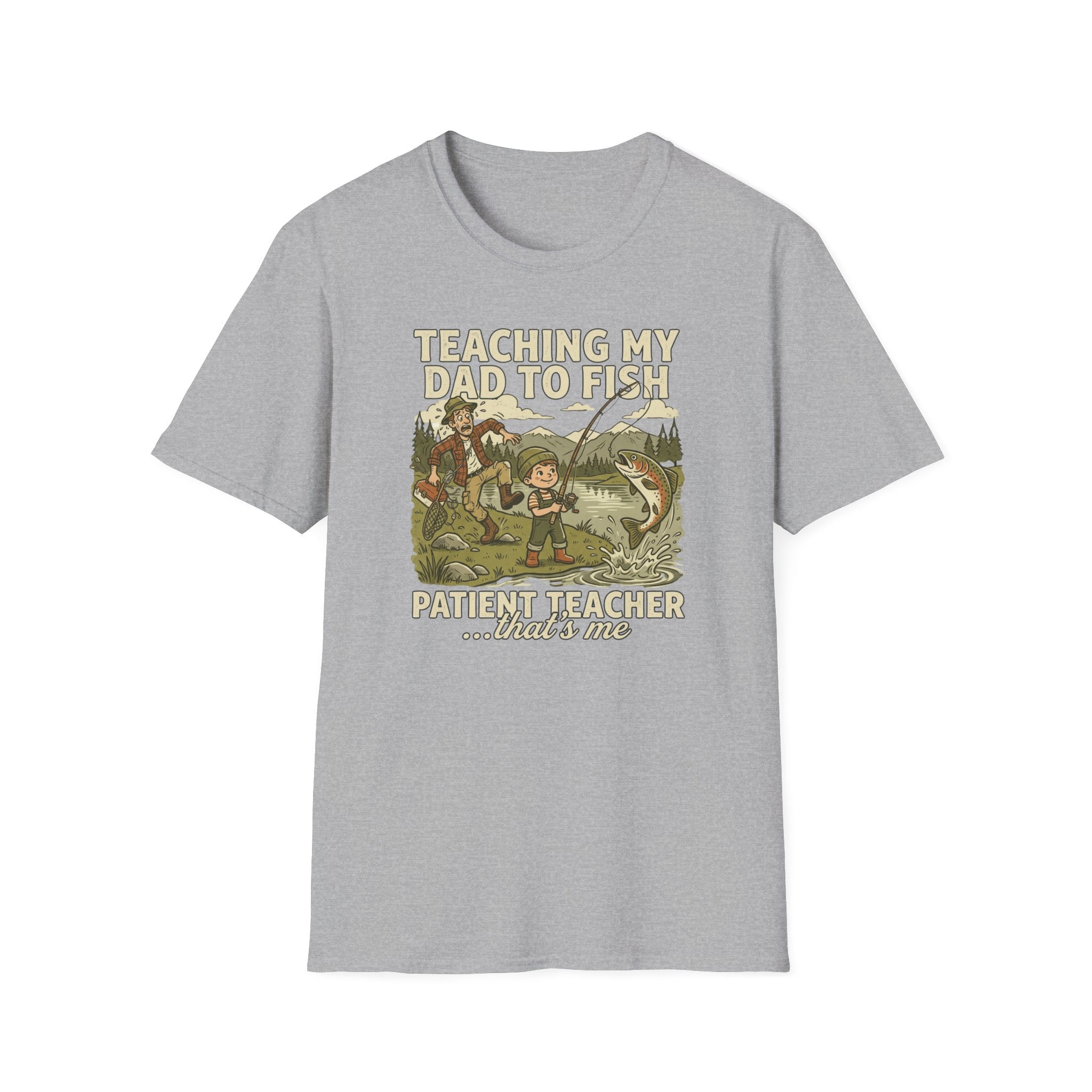 "Teaching My Dad to Fish, Fishing T-Shirt