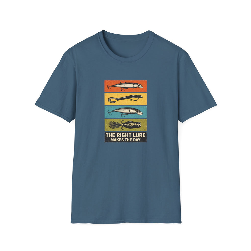 "The Right Lure Makes the Day" Fishing T-Shirt