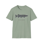 Musky "The Lake Bed Map" Fishing T-Shirt