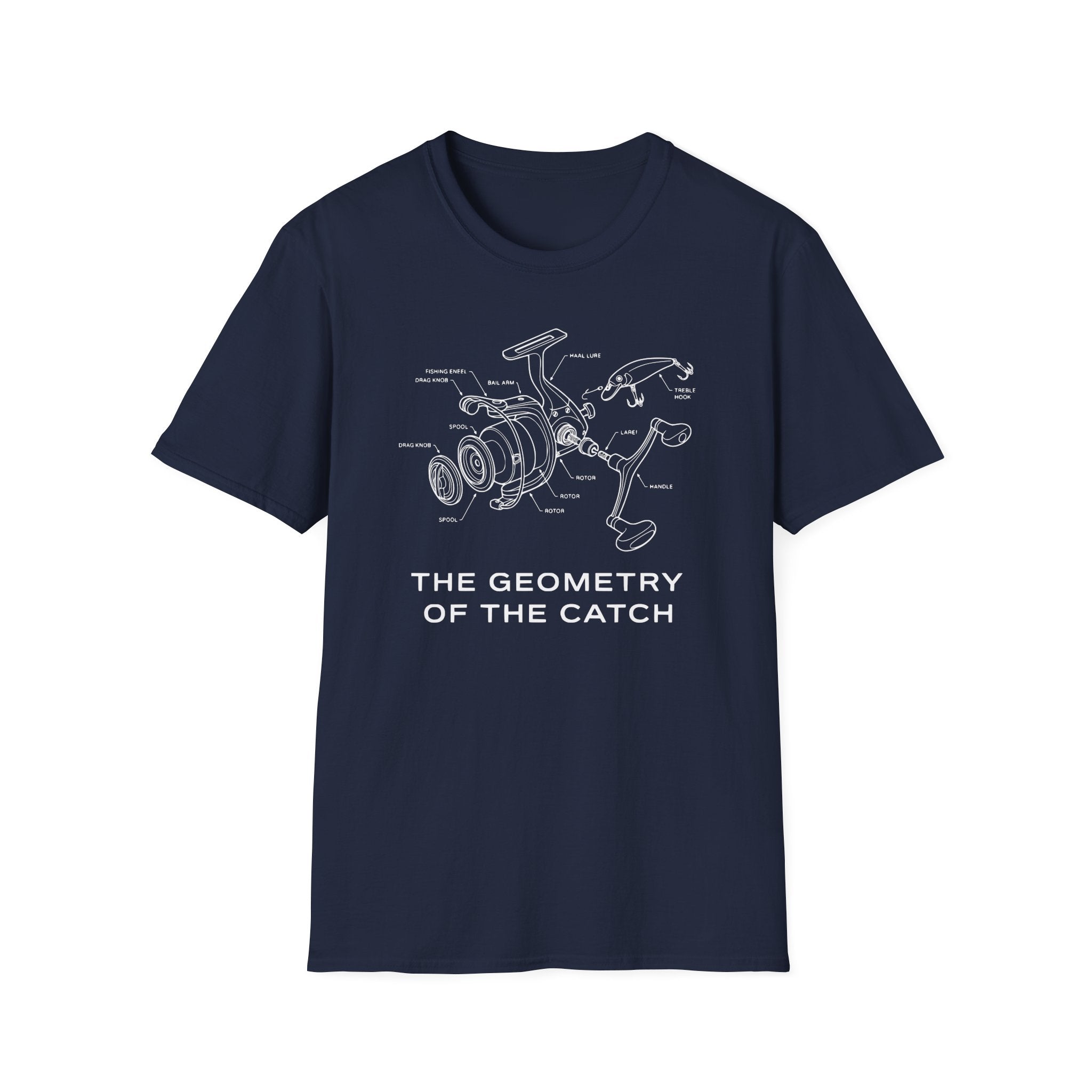 “The Geometry of the Catch” fishing T-Shirt