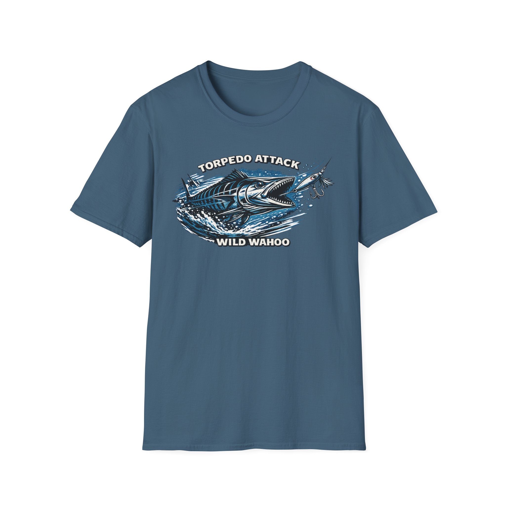 Wahoo Torpedo Attack fishing T-Shirt