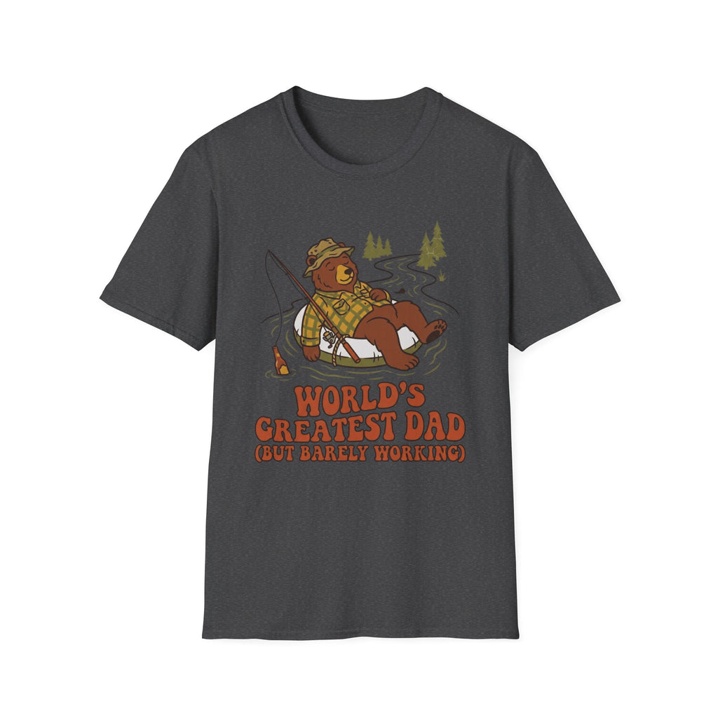 "World's Greatest Dad" Lazy Fisherman T-shirt