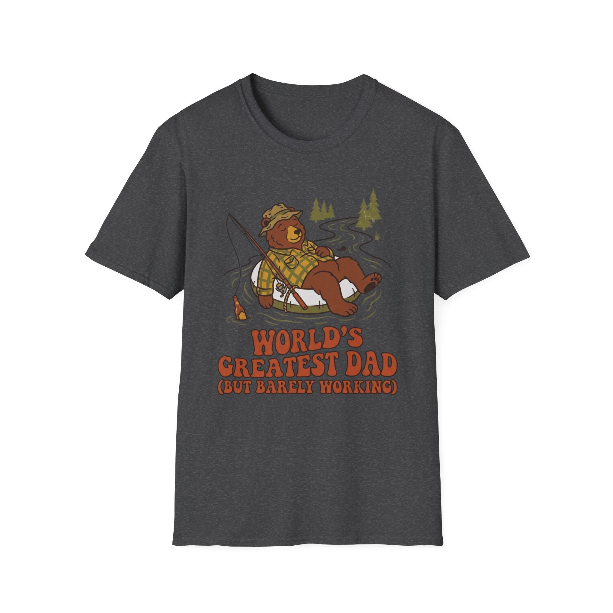 "World's Greatest Dad" Lazy Fisherman T-shirt
