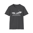 "Fishing Before Sunrise, Shielding Water Before Dawn" T-shirt