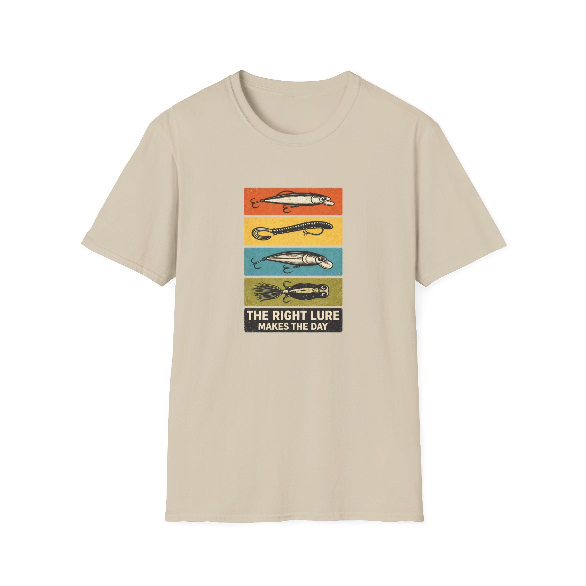 "The Right Lure Makes the Day" Fishing T-Shirt