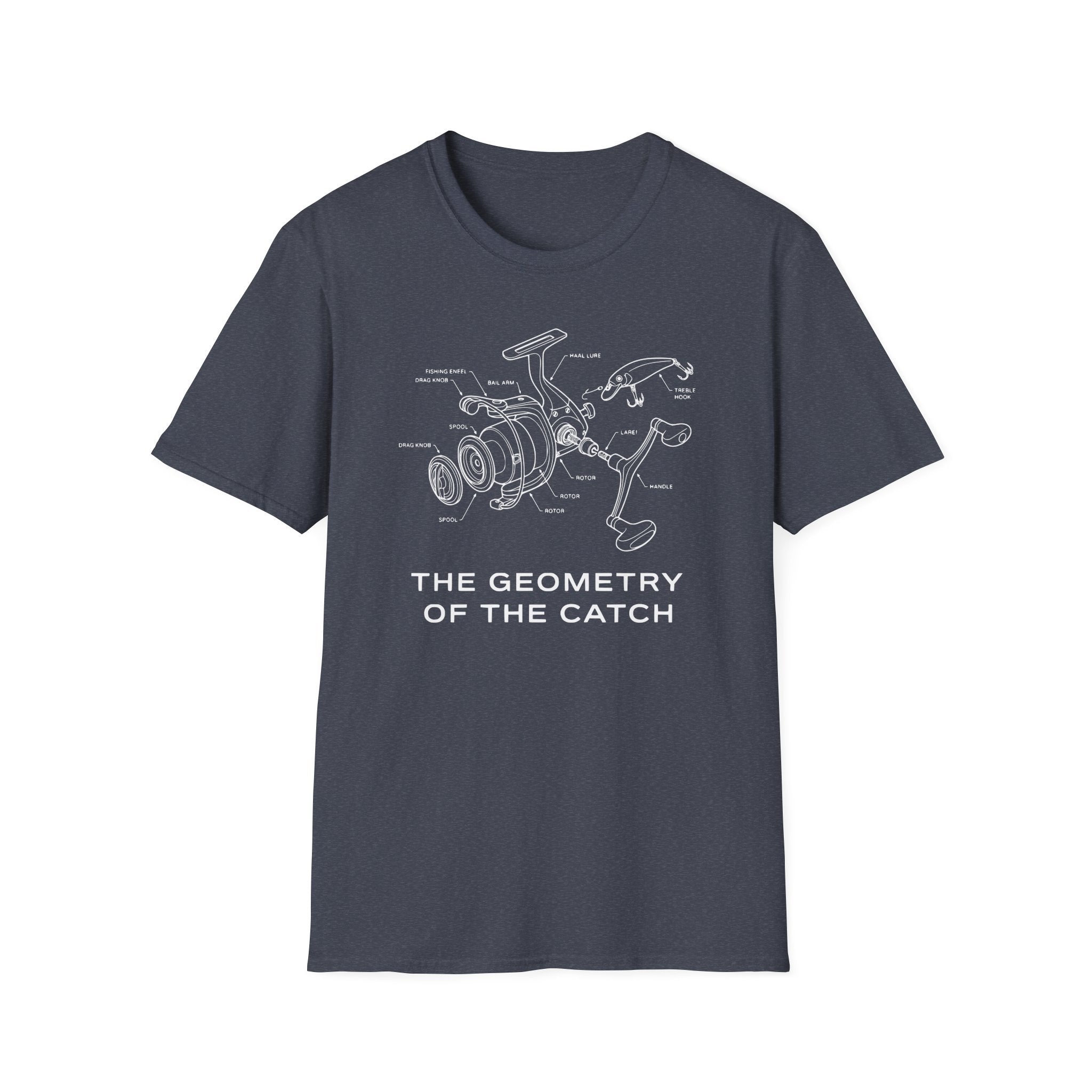 “The Geometry of the Catch” fishing T-Shirt