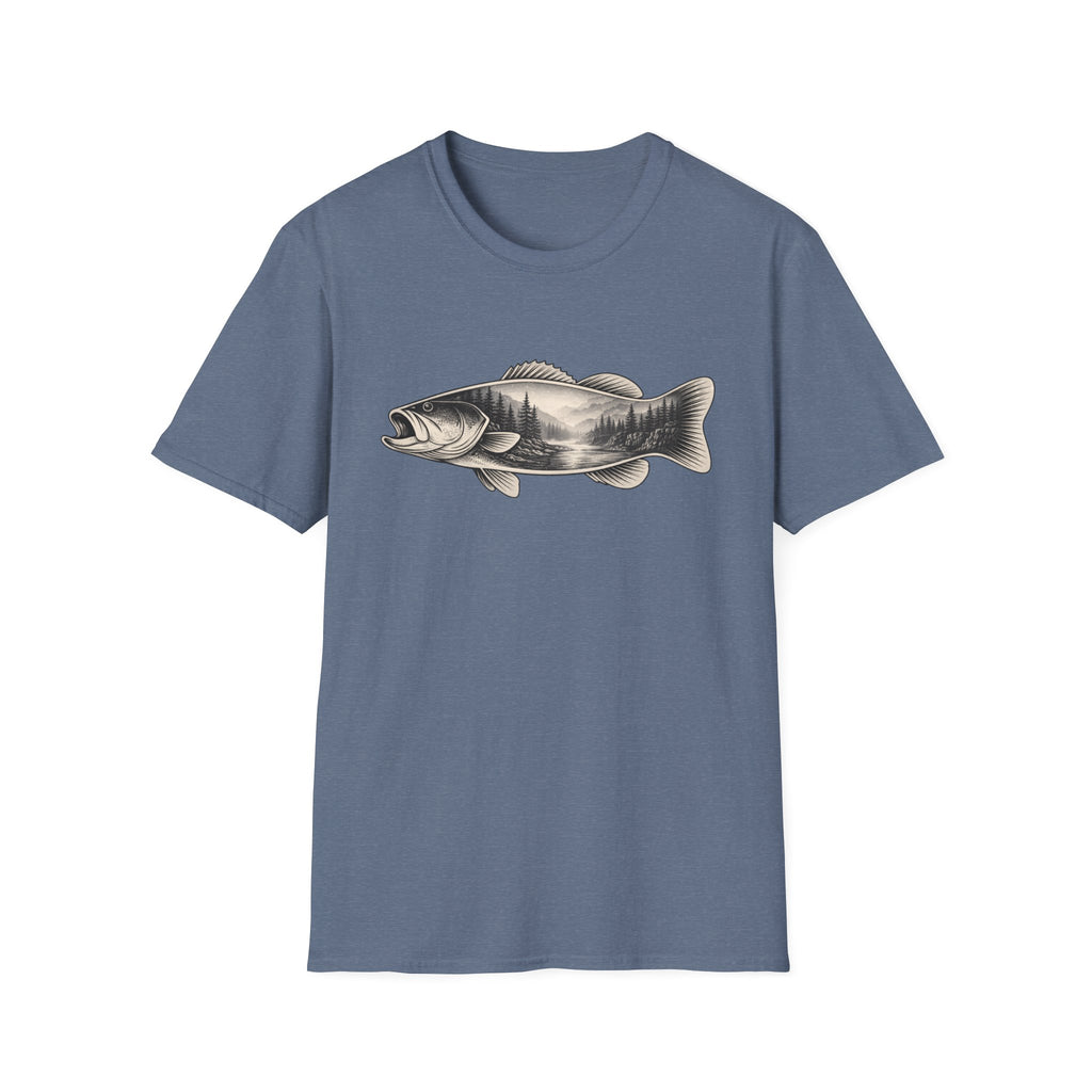 Bass, river silhouette T-Shirt