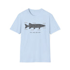 Musky "The Lake Bed Map" Fishing T-Shirt