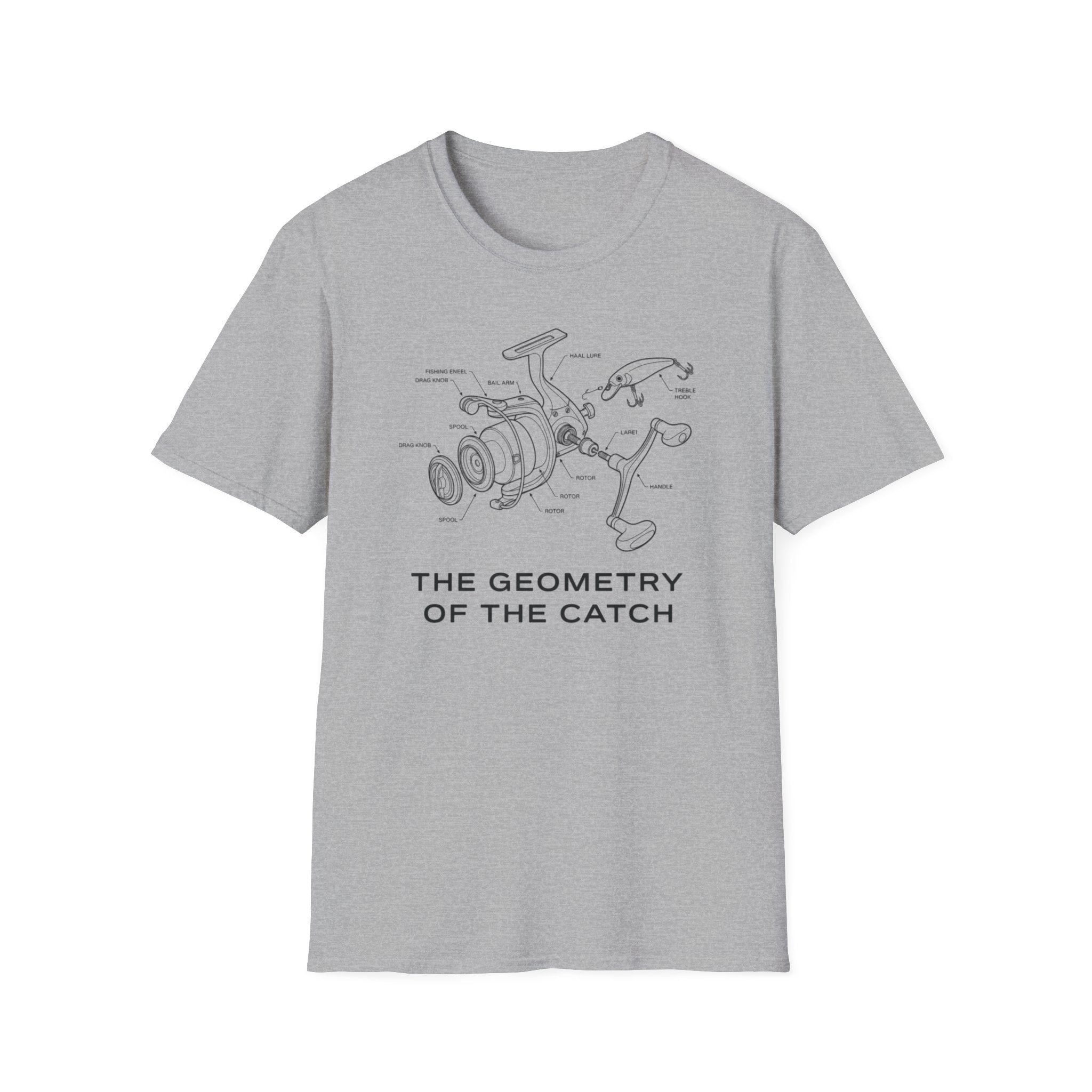 “The Geometry of the Catch” fishing T-Shirt