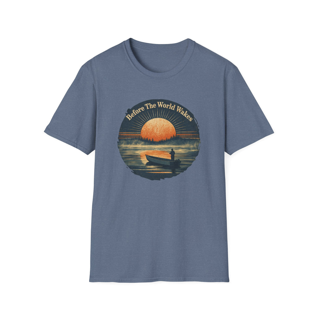 "Before The World Wakes" fishing T-shirt