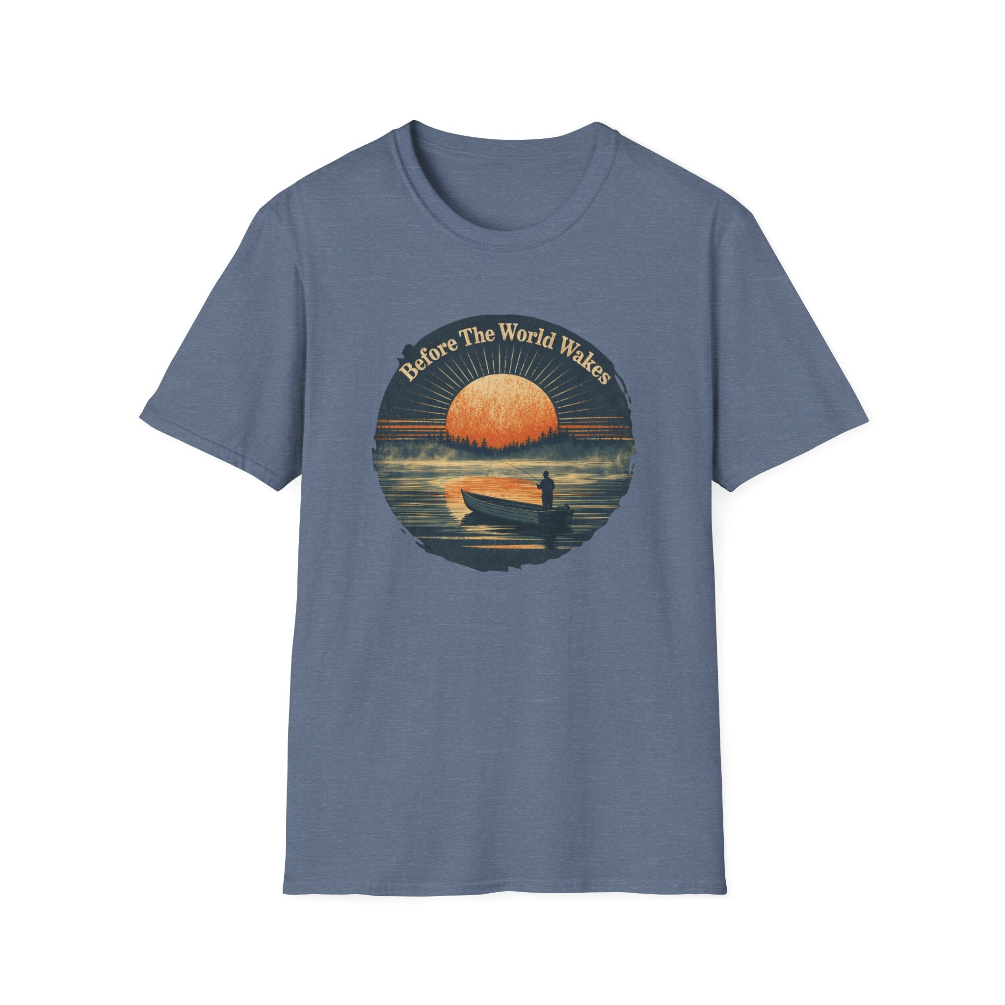 "Before The World Wakes" fishing T-shirt