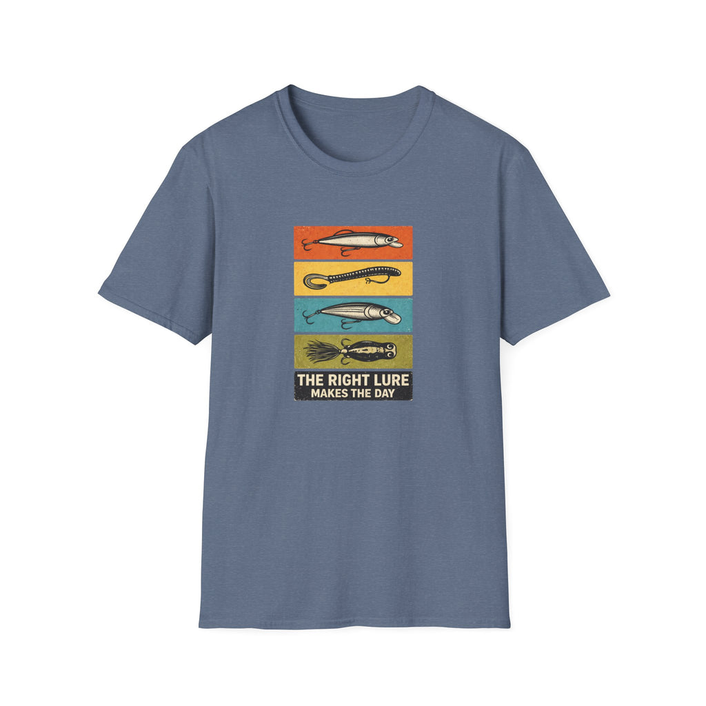 "The Right Lure Makes the Day" Fishing T-Shirt