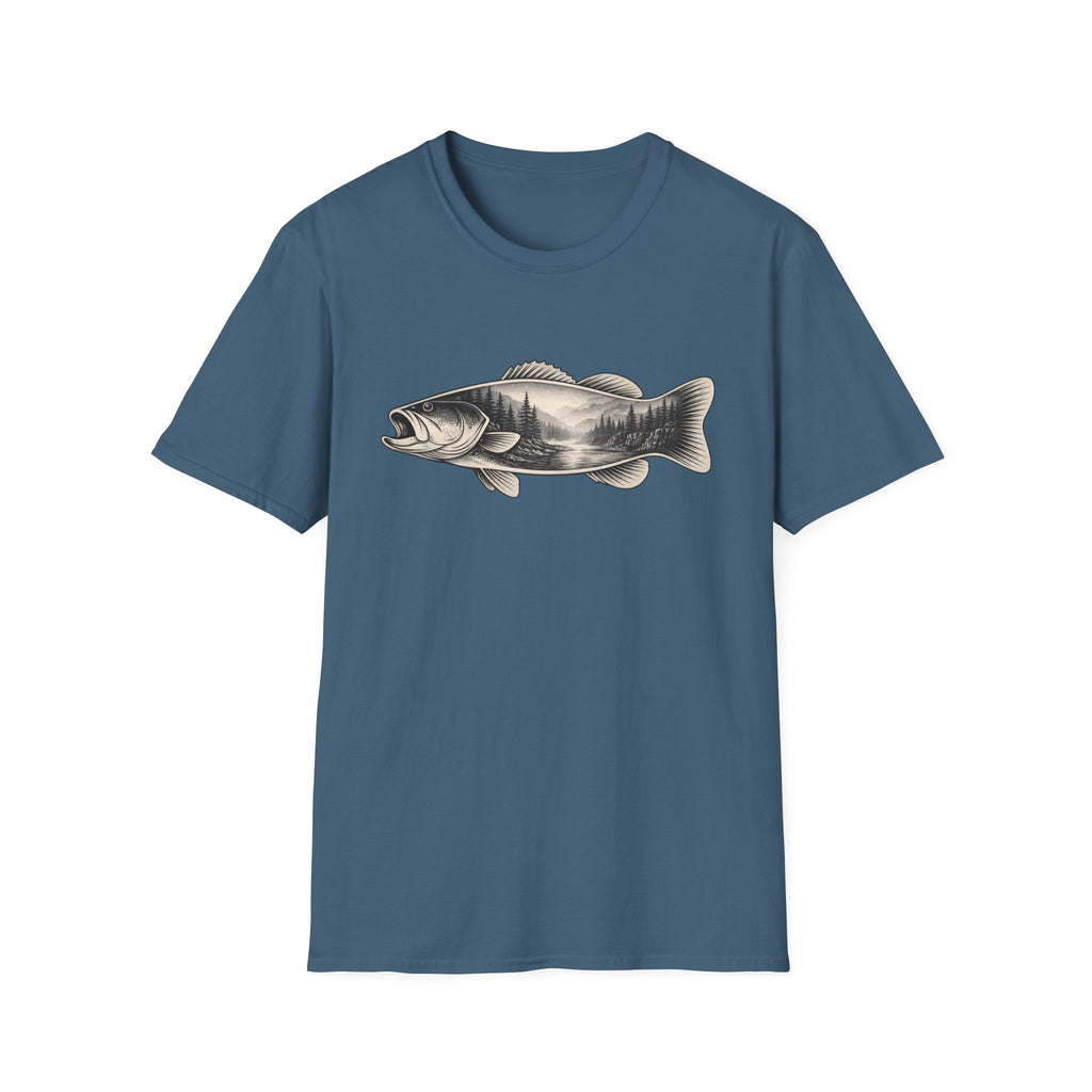 Bass, river silhouette T-Shirt