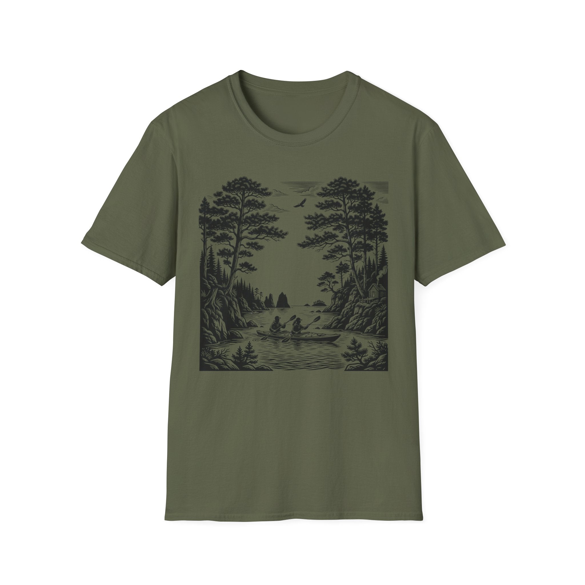 Nature kayaking Scene T-Shirt