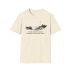 "Fishing Before Sunrise, Shielding Water Before Dawn" T-shirt