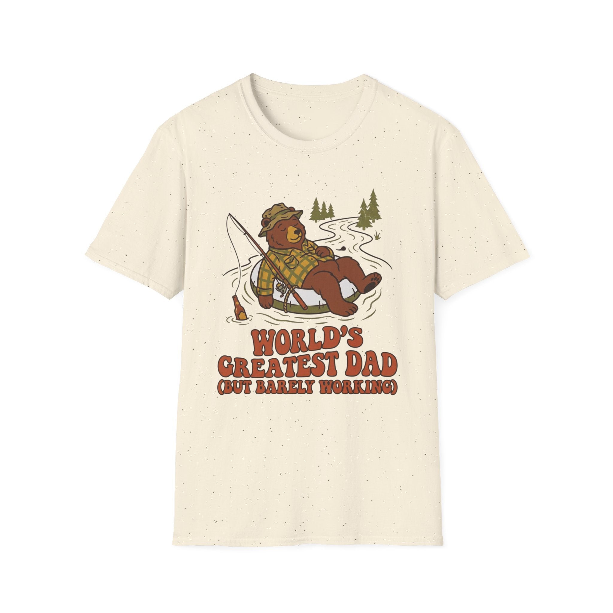 "World's Greatest Dad" Lazy Fisherman T-shirt