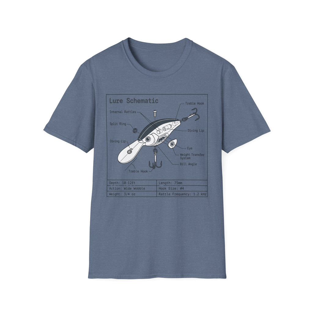 Fishing Lure Schematic T-Shirt