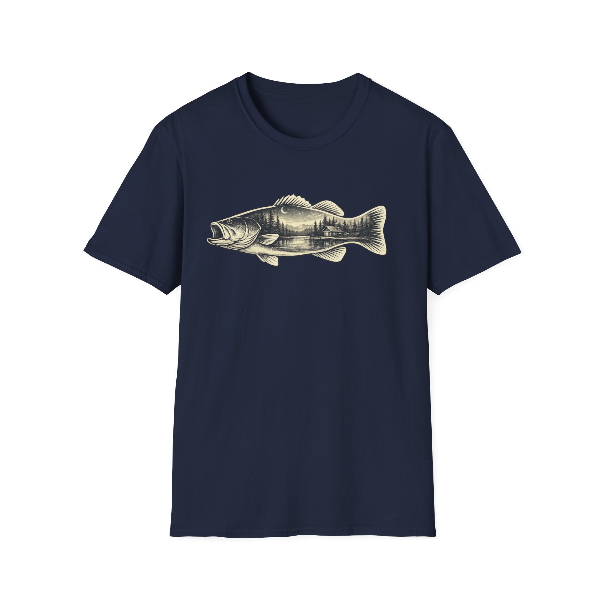 Bass, scenic silhouette Graphic T-Shirt