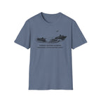 "Fishing Before Sunrise, Shielding Water Before Dawn" T-shirt