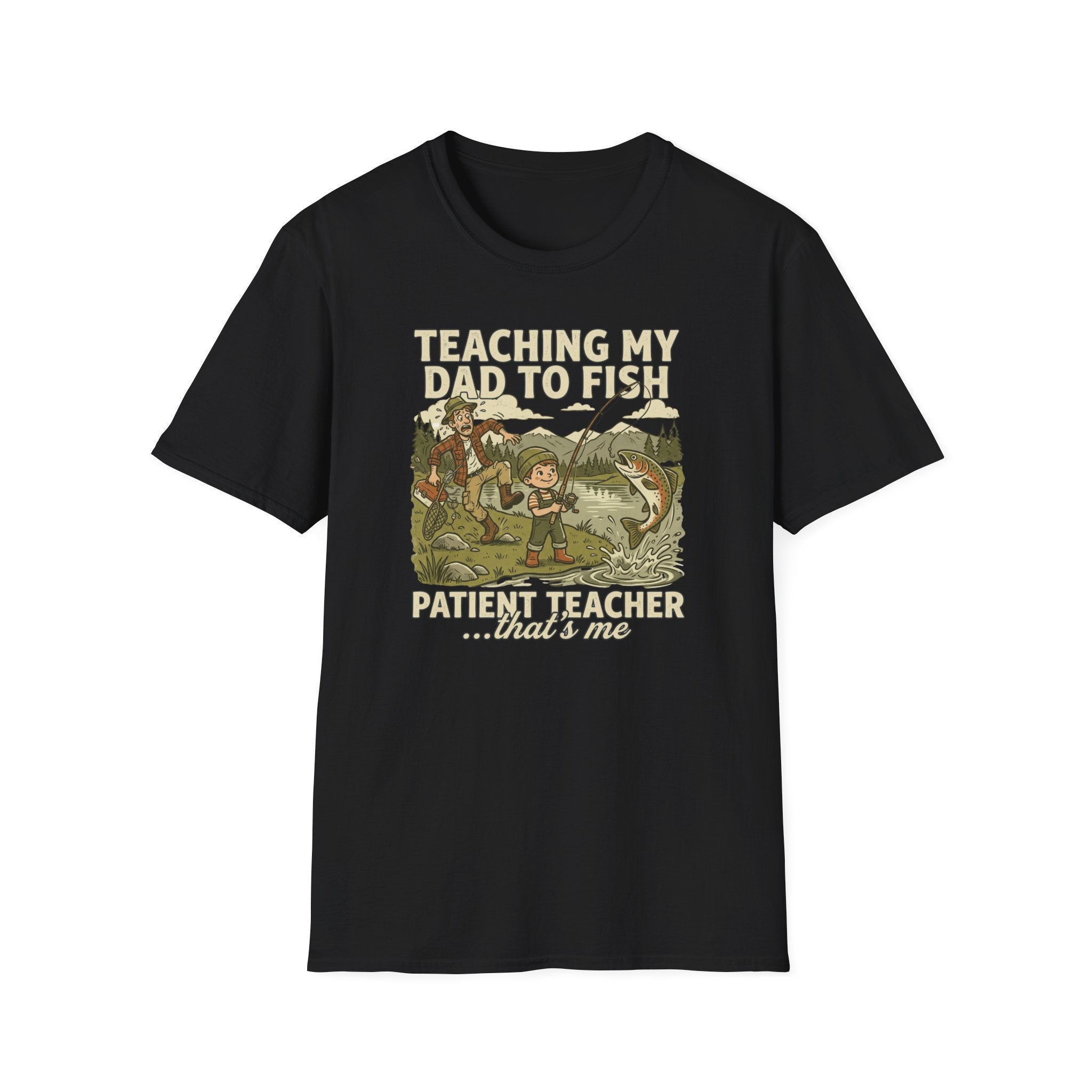 "Teaching My Dad to Fish, Fishing T-Shirt