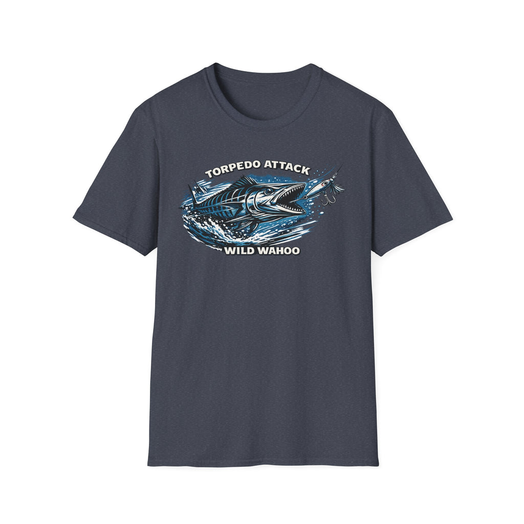 Wahoo Torpedo Attack fishing T-Shirt
