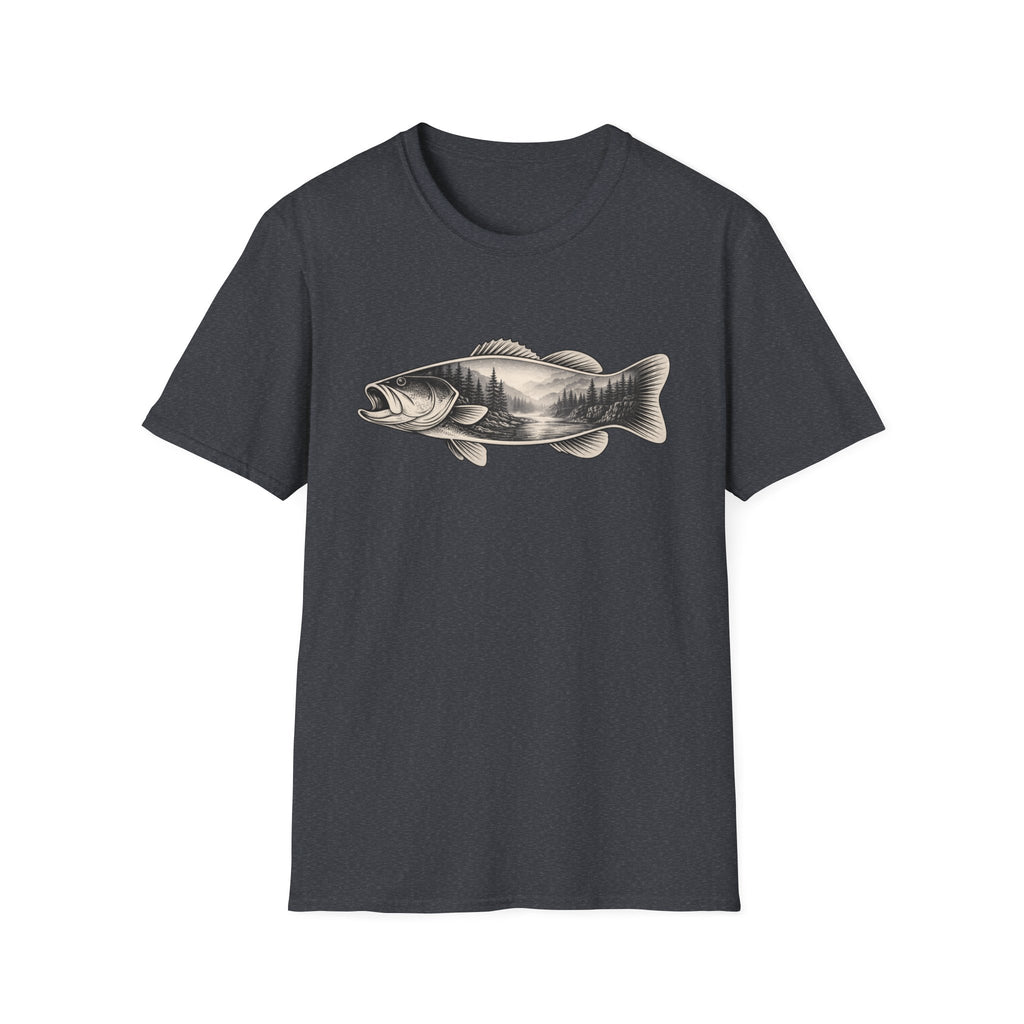 Bass, river silhouette T-Shirt