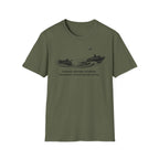 "Fishing Before Sunrise, Shielding Water Before Dawn" T-shirt