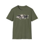 Bass Fish, waterfalls Graphic T-Shirt