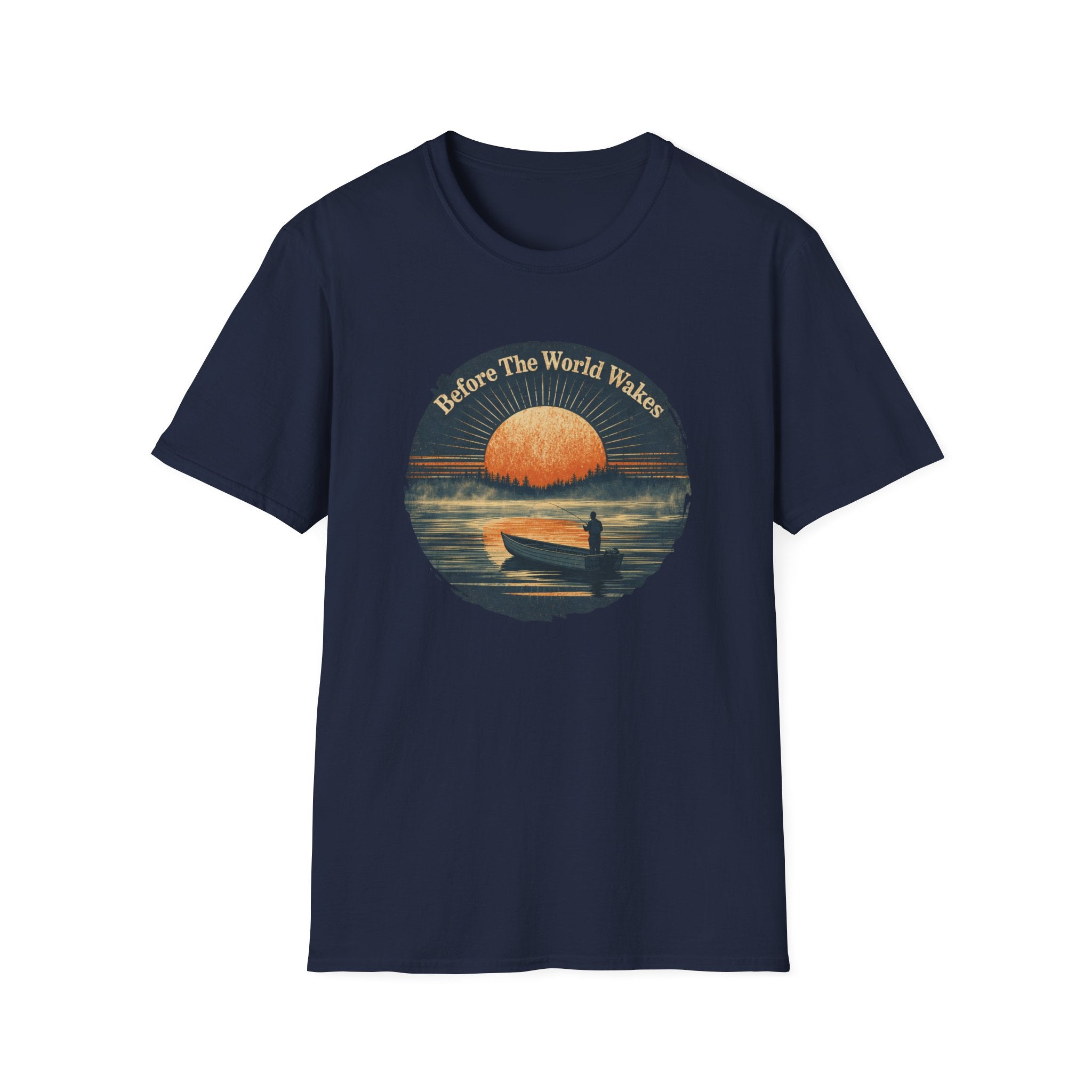 "Before The World Wakes" fishing T-shirt