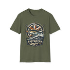 Saltwater Angler badge T-Shirt