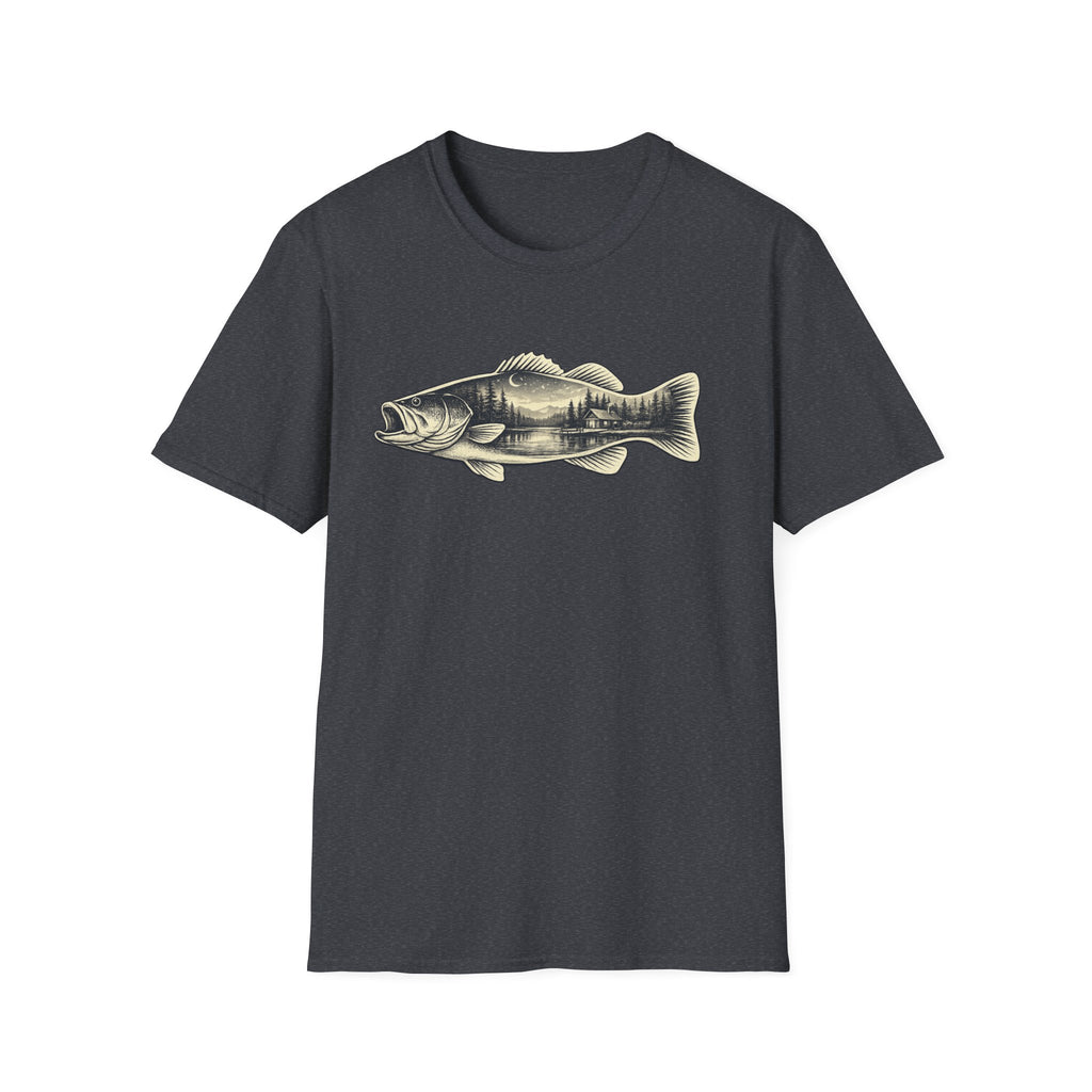 Bass, scenic silhouette Graphic T-Shirt