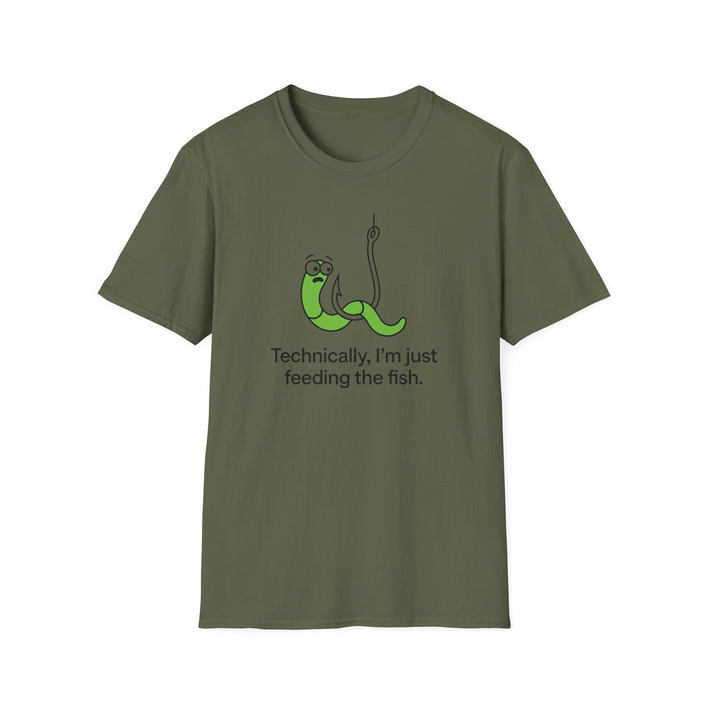 'Technically I'm Just Feeding the Fish',  Fishing T-Shirt