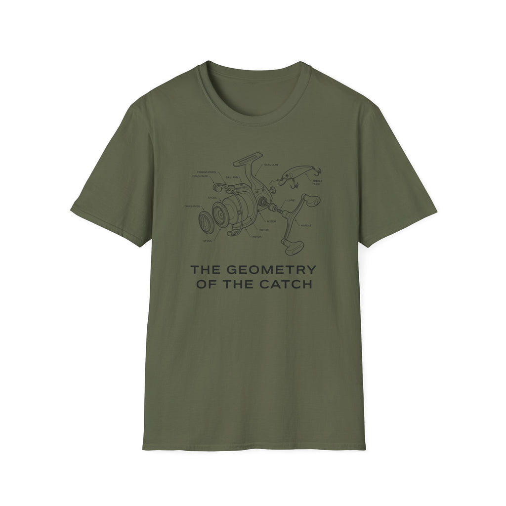 “The Geometry of the Catch” fishing T-Shirt