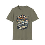 Saltwater Angler badge T-Shirt
